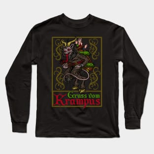 Gruss vom Krampus - Ugly Christmas Devil Gift Long Sleeve T-Shirt